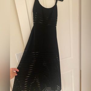 Cynthia Rowley Sheer Paneled A-line Dress